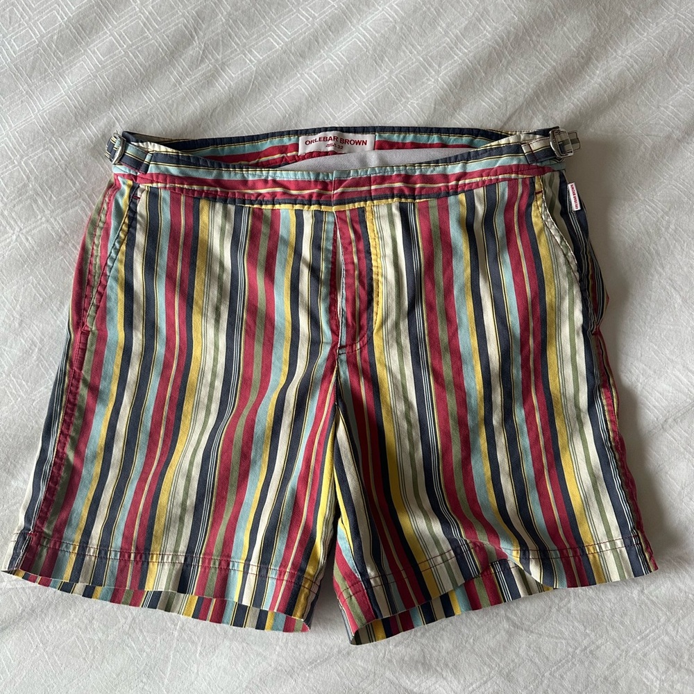 Orlebar Brown Colorful Striped Shorts